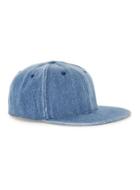 Topman Mens Blue Denim Snapback Cap