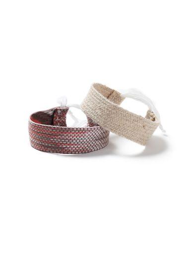 Topman Mens Pink Fabric Bracelets 2 Pack*