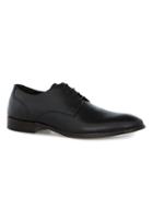 Topman Mens Black Leather Throne Derby Shoes