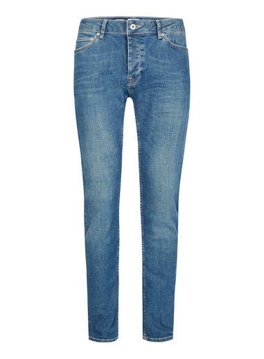 Topman Mens Washed Blue Stretch Skinny Jeans
