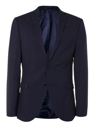 Topman Mens Blue Selected Homme Navy Suit Jacket