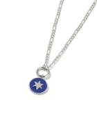 Topman Mens Blue Silver Pendant Necklace*