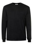 Topman Mens Premium Black Merino Crew Neck Sweater
