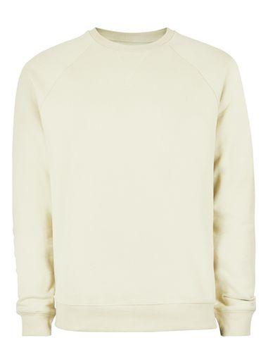 Topman Mens Brown Stone Raglan Classic Fit Sweatshirt