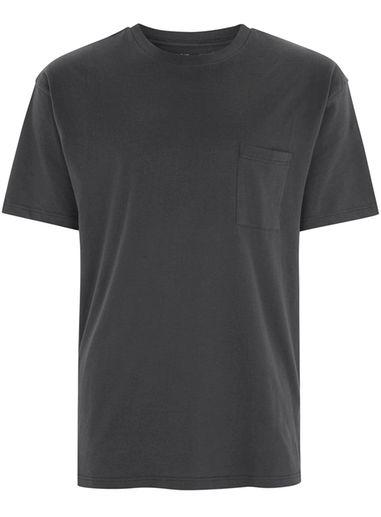 Topman Mens Black Oversized Pocket T-shirt