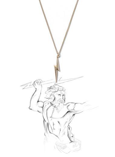 Topman Mens Gold Look Greek Mythology Zeus Necklace*