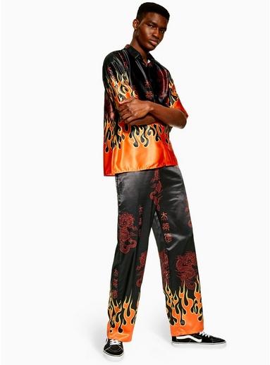 Jaded Mens Multi Jaded Flame Shirt*