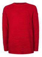 Topman Mens Red Extreme Ripple Textured Sweater