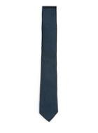 Topman Mens Blue Premium Navy Silk Textured Tie