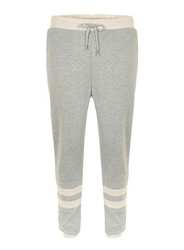 Topman Mens Oatmeal And Grey Skinny Fit Joggers