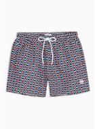 Topman Mens Multi Moroccan Geometric Print Swim Shorts