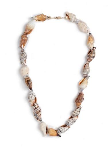 Topman Mens Cream Conch Shell Necklace*