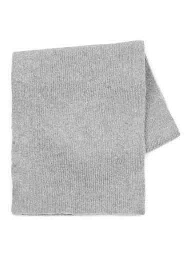 Topman Mens Grey Light Gray Textured Scarf