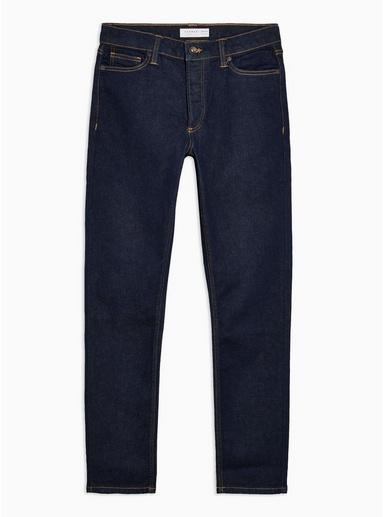 Topman Mens Blue Raw Denim Slim Jeans