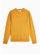 Topman Mens Yellow Ochre Loungewear Textured Sweater