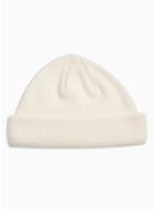 Topman Mens White Ecru Docker Beanie