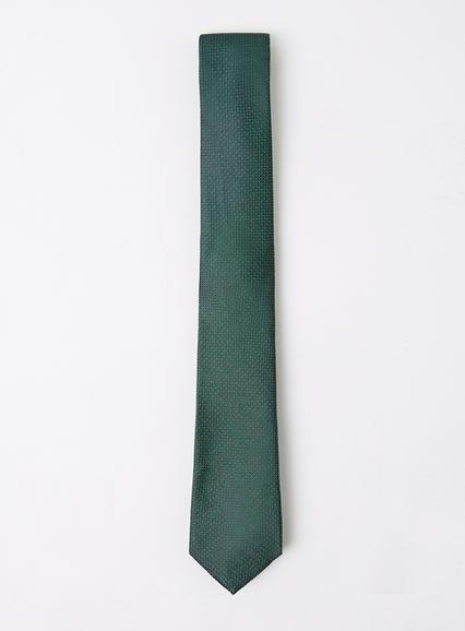 Topman Mens Premium Green Silk Texture Tie