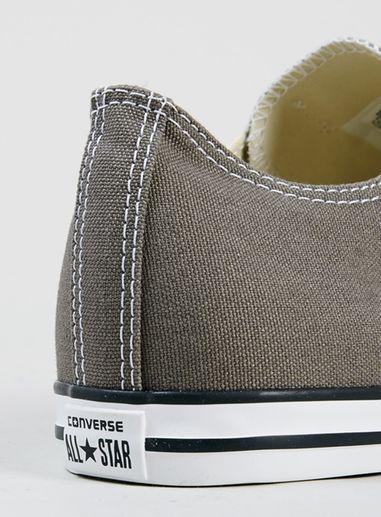 Topman Mens Converse Grey Canvas All Star Lean Plimsolls