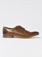 Topman Mens Brown Tan Leather Luther Derby Shoes
