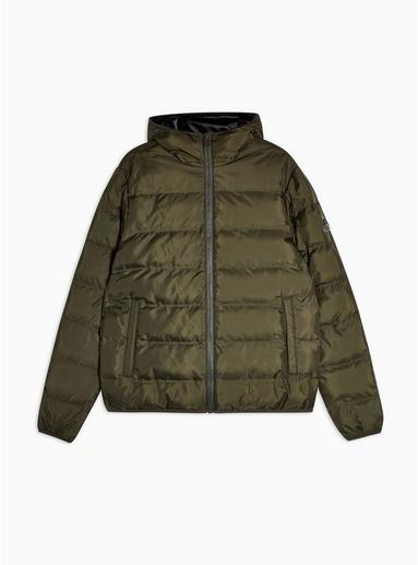 Topman Mens Khaki Hooded Liner
