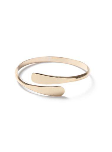 Topman Mens Gold Wrap Cuff Bracelet*