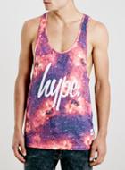 Topman Mens Hype Pink Print Tank*