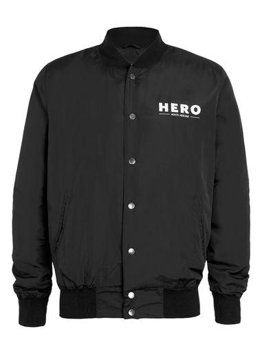 Topman Mens Hero's Heroine Black Bomber Jacket*