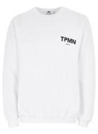 Topman Mens White ' Topman' Print Sweatshirt
