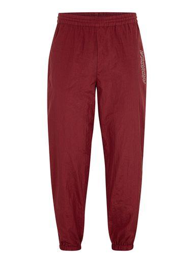 Topman Mens Red Vision Street Wear Burgundy Nylon Track Pants