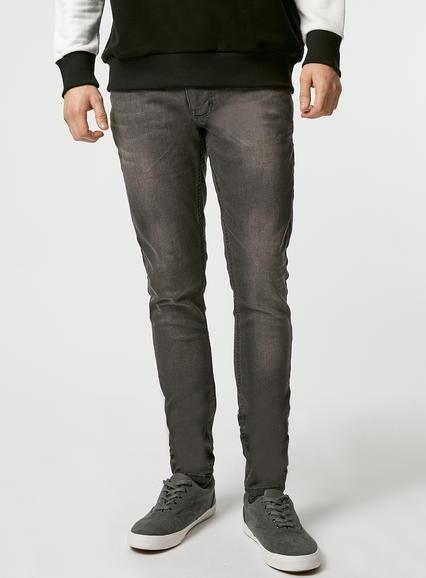 Topman Mens Grey Antioch Spray On Jeans