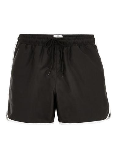 Topman Mens Black Runner Swim Shorts