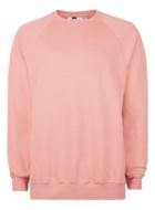 Topman Mens Pink Side Panelled Oversized Sweatshirt