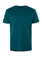 Topman Mens Green Teal Marl Crew Neck T-shirt