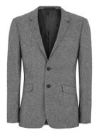 Topman Mens Mid Grey Gray Salt And Pepper Ultra Skinny Fit Suit Jacket