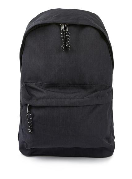 Topman Mens Black Nylon Backpack