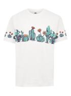 Topman Mens Cream Oversized Cactus Print T-shirt