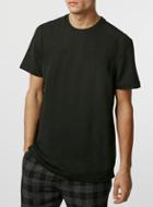 Topman Mens Premium Black Rib T-shirt