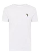 Topman Mens White Animal Badge T-shirt