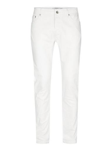 Topman Mens Cream Ecru Stretch Slim Jeans