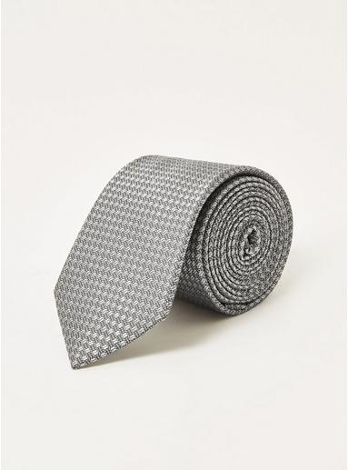 Topman Mens Grey Gray Silk Tie