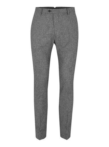 Topman Mens Mid Grey Gray Salt And Pepper Ultra Skinny Fit Suit Pants