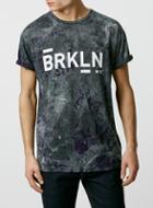 Topman Mens Blue Atomic Brooklyn T-shirt
