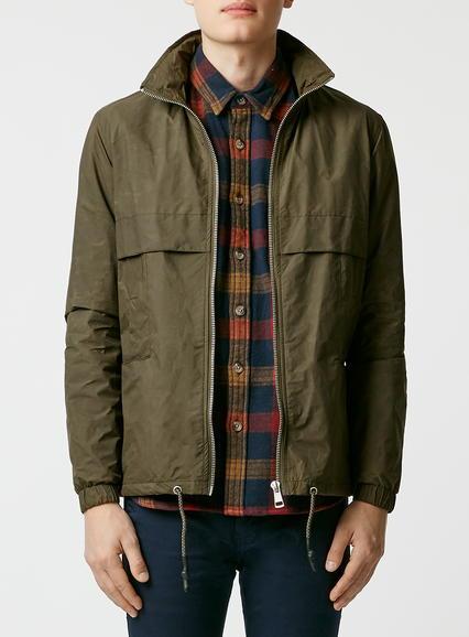 Topman Mens Khaki Performance Jacket