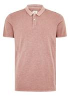 Topman Mens Selected Homme Pink Polo