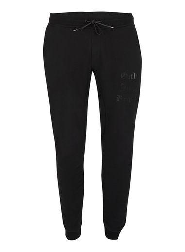 Topman Mens Black Slogan Skinny Joggers