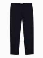 Selected Homme Mens Selected Homme Navy Tapered Organic Cotton Trousers