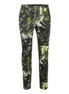 Topman Mens Green Palm Print Ultra Skinny Suit Pants
