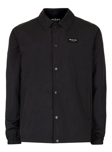 Topman Mens Nicce Black Coach Jacket