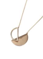Topman Mens Gold Look Cross Over Semicircle Necklace*