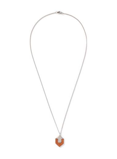 Topman Mens Silver Look Hexagon Necklace*